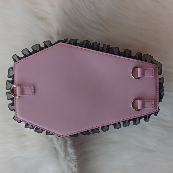 DOLLSKILL WIDOW FROSTED FARWELLS COFFIN BACKPACK REMOVEABLE STRAPS SPIDER CHARMS - Picture 5 of 12